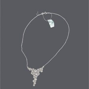 Swarovski Zirconia Elegant Cluster Bib Necklace